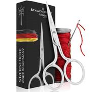 SCHWERTKRONE Forbici da Ricamo e Cucito sottili - Acciaio al Carbonio C50, taglio fine e preciso - adatte anche come Forbici da Silhouette