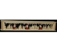 Schwibbogenerhöhungen Illuminato Con 3 Babbo Natale B x H=72x10cm Nuovo