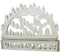 SchwibboLa KB 10 - 59 - Arco Natalizio Luminoso, manifattura dei Monti Metalliferi con Rialzo con Certificazione, 72 x 51 cm 10 - 59