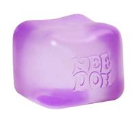Schylling NeeDoh Nice Cube - Giocattolo sensoriale da spremere con squish super solido, cubo da 5,7 cm (viola)