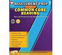 Schyrlet Cameron Suzanne Assessment Prep for Common Core Reading, G (Tascabile)
