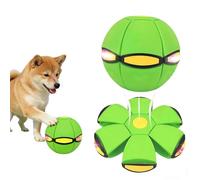 Schythely Magic Bouncing Ball - Palla magica con 6 luci, doppia forma, commutabile liberamente, interattiva genitore-figlio, adatta per uso interno ed esterno (verde)