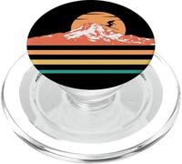 Sci di montagna Sci Vintage Tramonto Sci Per Sciatori PopSockets PopGrip per MagSafe