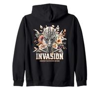 Sci Fi - Alien Flower Invasion Discover The Mysteries Beyond Felpa con Cappuccio