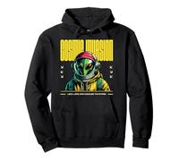 Sci Fi Cosmic Invasion Lock Carica Conquer Stars Felpa con Cappuccio