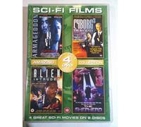 SCI - FI Films - 4 Features over 2 DVD's - Armageddon - Cyborg 3 - Alien Intruder - The Shepherd