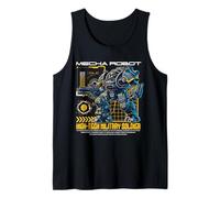 Sci Fi Mecha Robot High Tech Militare Soldato Canotta