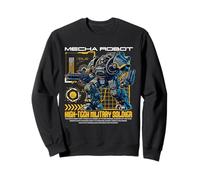 Sci Fi Mecha Robot High Tech Militare Soldato Felpa