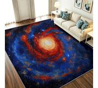 Sci-Fi Spazio Tappeto Salotto 140x200cm - Tappeto Camera da Letto | Tappeto antiscivolo, lavabile, adatto per la cameretta dei bambini, l'ingresso e il bagno