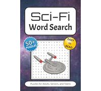 Sci-Fi Word Search Puzzle Book: Word Searches with Easy to Read Print | 50+ Puzzles