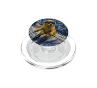 Sci Golden Retriever Art Sciatore Cane su Ski Hill PopSockets PopGrip per MagSafe