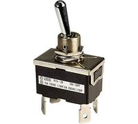 SCI Interruttore a levetta 250 V/AC 10 A, 2 spegnimenti/uno a scatto.