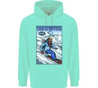 Sci Life Better On The Piste Sci Sciatore Uomo Felpa