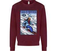Sci Life Better On The Piste Sci Sciatore Uomo Felpa Maglione