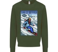 Sci Life Better On The Piste Sci Sciatore Uomo Felpa Maglione