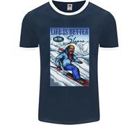 Sci Life Better On The Piste Sci Sciatore Uomo Ringer Fotl