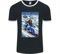 Sci Life Better On The Piste Sci Sciatore Uomo Ringer Fotl