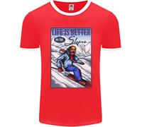 Sci Life Better On The Piste Sci Sciatore Uomo Ringer Fotl