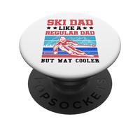 Sci papà come un normale papà ma modo più fresco sciatore sciare PopSockets PopGrip Adesivo