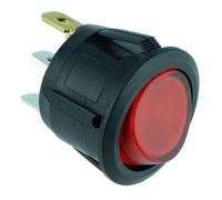SCI R13-112B-02 Interruttore Rocker Rotondo Illuminato On-Off SPST 12V 20A