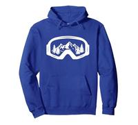 Sci Snowboard Occhialini da Sci Snow Snow Sport Invernali Felpa con Cappuccio, Unisex per Adulti, Blu Reale, L