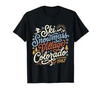 Sci Snowmass Village Colorado Idea Regalo Sciatore Regalo Maglietta