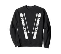 Sci Vintage Sciatori Retro Sci Parte Dopo Festa Vacanza Felpa