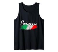 Sciacca Italia Bandiera Italia Souvenir Regalo Corrispondente Italiano Canotta