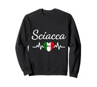 Sciacca Italia Bandiera Italia Souvenir Regalo Corrispondente Italiano Felpa