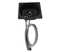 Sciacquatrice per bicchieri, Acciaio inox ad alta pressione automatico Cup Washer Pulitore della tazza del lavandino della cucina con 2 tubi dell'acqua per ristorante del (BLACK)