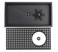 Sciacquatrice per bicchieri in vetro lava sciacquone Sciacquatrice per bicchieri da 16,7 "x 8,9" x 3 "Sciacquatrice per bicchieri in acciaio inossidabile con lavaggio laterale