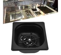 Sciacquatrice per Bicchieri, Lavabicchieri Automatica, Lavabottiglie in Vetro Ad Alta Pressione, Accessori per Lavelli da Cucina in Acciaio Inossidabile per Cucine da Laboratorio per Uso(Nero)