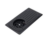 Sciacquatrice per Brocca, Sciacquatrice per caffè Vassoio Raccogligocce Sciacquatrice per Vetro da Bar in Acciaio Inossidabile per Lavello, Lavatazzine Ad Alta Pressione (BLACK)