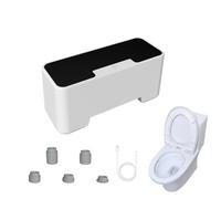 Sciacquone Automatico Per WC - Alloggiamento In ABS Bianco, Sensore Silenzioso Ricaricabile Tramite USB Senza Tocco Con Durata Della Batteria Estesa E Montaggio Semplice | Soluzione Di Scarico A Mani