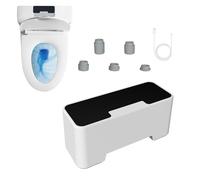 Sciacquone Automatico per WC - Sciacquone Automatico per WC Ricaricabile tramite USB, Unità di con Sensore di Movimento Silenzioso, Kit di Installazione Facile da Usare per Vari | Aggior