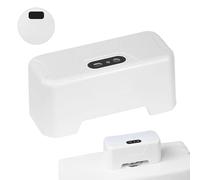 Sciacquone senza contatto | Kit di lavaggio con sensore a infrarossi | Sciacquone per WC con sensore a infrarossi esterno a mani libere, ricarica USB ricaricabile con batteria da 1800 mAh, automatico