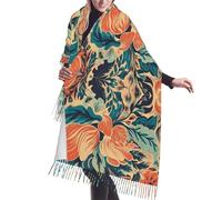 Scialle Abstract Florals Pattern Pashmina Scialle Imitazione Cashmere Scialli Avvolge Con Frange Sciarpa Donna Per Cerimonia Donne Uomini Cerimonia Per Abito