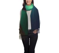 Scialle Aurora Borealis Sciarpa Donna Imitazione Cashmere Scialli Avvolge Con Frange Invernale Sciarpa Per Cerimonia Per Abito Regalo Perfetto Donne Uomini