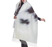 Scialle Brown Cowhide, Cow Skin Print Pattern, Pashmina Scialle Caldo Invernale Sciarpa Morbida Scialli Avvolge Per Autunno Inverno Cerimonia Per Abito Regalo Perfetto