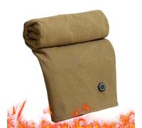 Scialle con coperta termica - Poncho elettrico portatile USB | Coperta riscaldante con cerniera - Donne Uomini Casa Soggiorno Divano Auto Ufficio - Camera da la TV all'aperto, verde