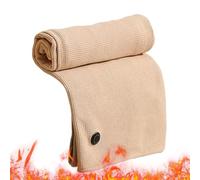 Scialle con coperta termica - Poncho elettrico portatile USB | Coperta riscaldante con cerniera - Donne Uomini Casa Soggiorno Divano Auto Ufficio - Camera da la TV all'aperto, Apricöt