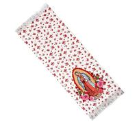 Scialle della Vergine Maria, calda e morbida decorazione cattolica, sciarpa religiosa da preghiera con eleganti immagini tradizionali, fornisce calore spirituale confortante, ideale per servizi in