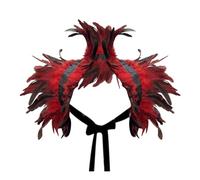 Scialle di piume Collare con piume per danza di carnevale scialle di piume Coprispalle di Piume Scialle Capo Gotico per Carnevale Masquerade Carnevale di Venezia
