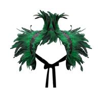 Scialle di piume Collare con piume per danza di carnevale scialle di piume Coprispalle di Piume Scialle Capo Gotico per Carnevale Masquerade Carnevale di Venezia