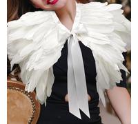 Scialle di piume con nastro di raso per la performance sul palco del ballo