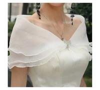 scialle di pizzo Scialle da sposa in pizzo da donna, coprispalle da sera, scialli in chiffon, abito coprispalle, mantella, accessori for abiti da sposa(Pink)