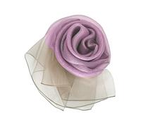 Scialle di Seta Misto a Glitter Metallico Leggero Sciarpa Elegante design a doppio strato per la Cerimonia di Nozze Celebrazione Sposa cod.1800 (831 Lurex, Rosa)