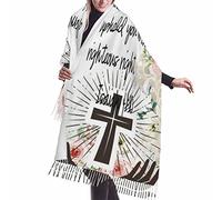 Scialle Do Not Fear I Am With You Isaiah 4110 Invernale Sciarpa Lunga Pashmina Scialle Caldo Sciarpa Donna Per Autunno Inverno Cerimonia Donne Uomini