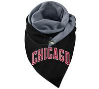 Scialle Donna Caldo, Sciarpa Triangolare Femminile Elegante Stampata Bohemian retrò con Bottoni Decorativi per Autunno Inverno