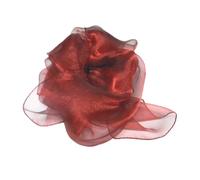Scialle donna cerimonia coprispalle bordeaux organza leggera poliestere lucido